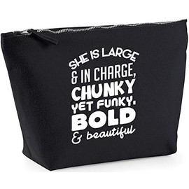 Hippowarehouse She is large and in charge, chunky yet funky, bold and beautiful printed make up cosmetic wash bag 18x19x9cm