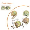 Uonlytech Angled Mounting Plates for Furniture Legs 4 Pieces Metal