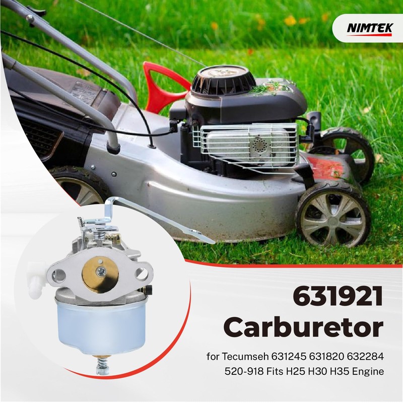 NIMTEK 631921 Carburetor for Tecumseh 631245 631820 632284 520-918 Fits