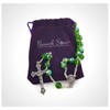 Nazareth Store Green Crystallized Glass Beads Rosary Necklace Holy Mary