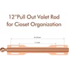 FIRJOY Valet Rod for Closet Pull Out (Rose Gold)