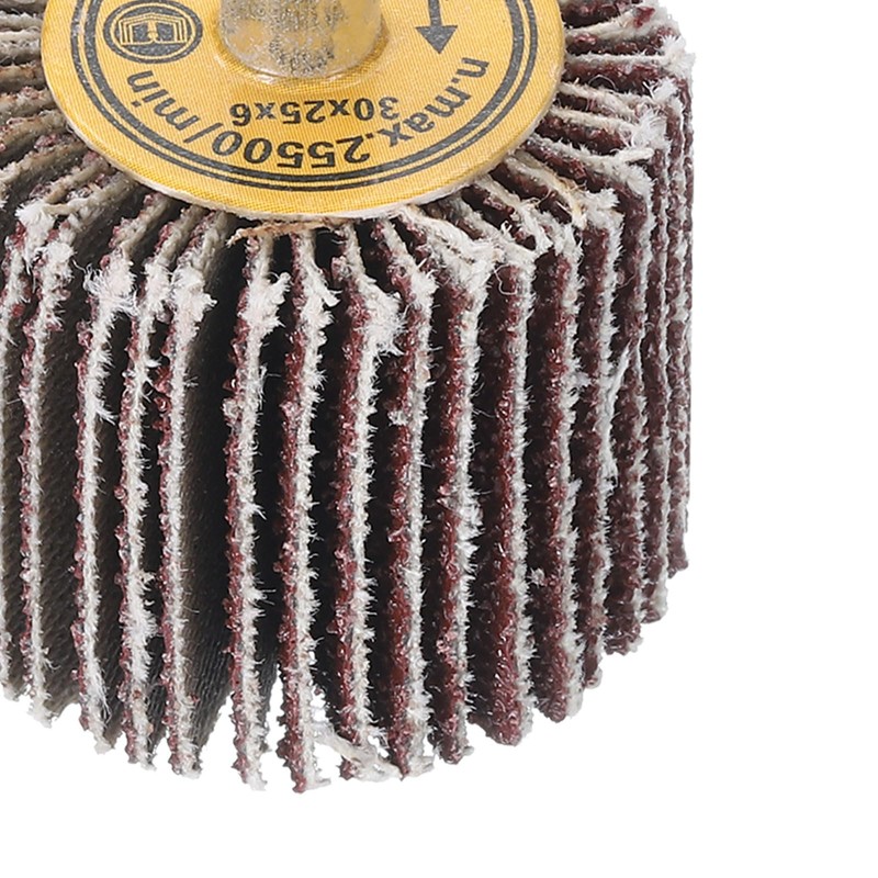 sourcing map 1.2 Inch Flap Wheels Shank Mounted Sanding Disc