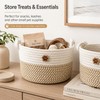 2 PCS Dog Toy Basket, Adorable Dog Toy Box for