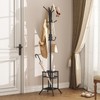 ELYKEN Coat Rack Freestanding, Coat Tree with Umbrella Holder, Metal