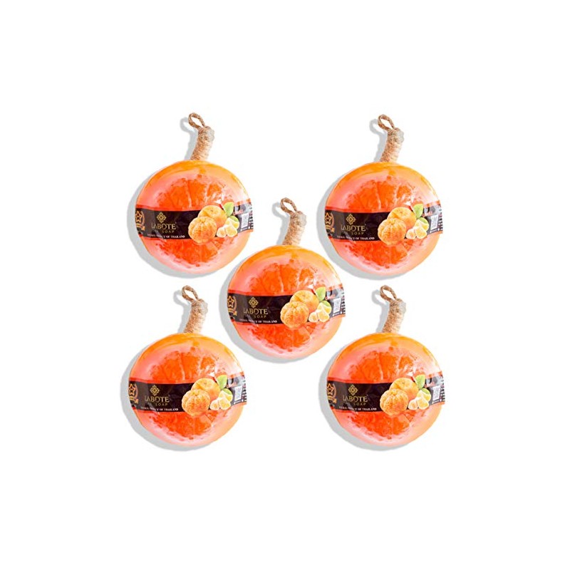 LABOTE Handmade Thai Organic Natural Soap Orange with Typical Fragrance