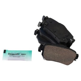 TRQ Rear Brake Pads Ceramic Compatible with 2018-2021 Nissan LEAF 2018-2020 Rogue 2019-2021 Rogue Sport
