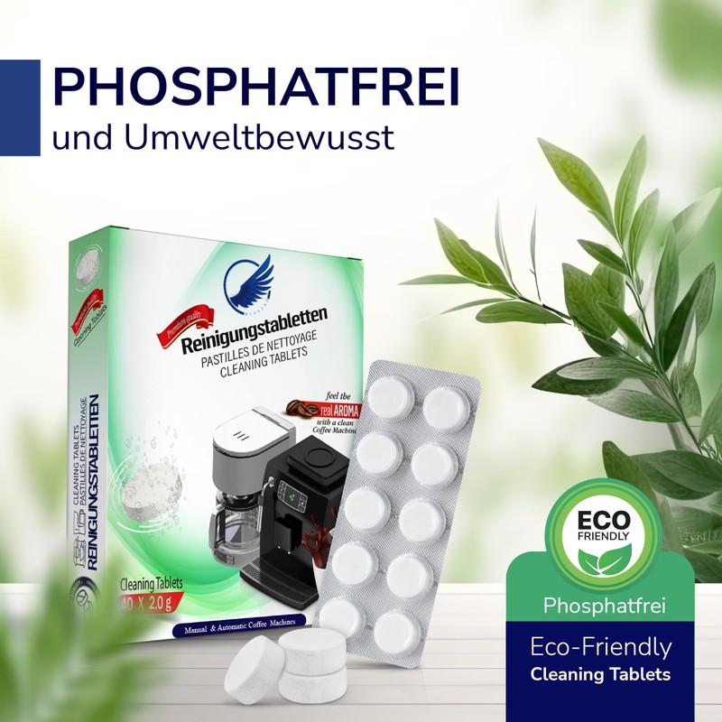 20 x Cleaning Tablets for Fully Automatic Coffee Machines -