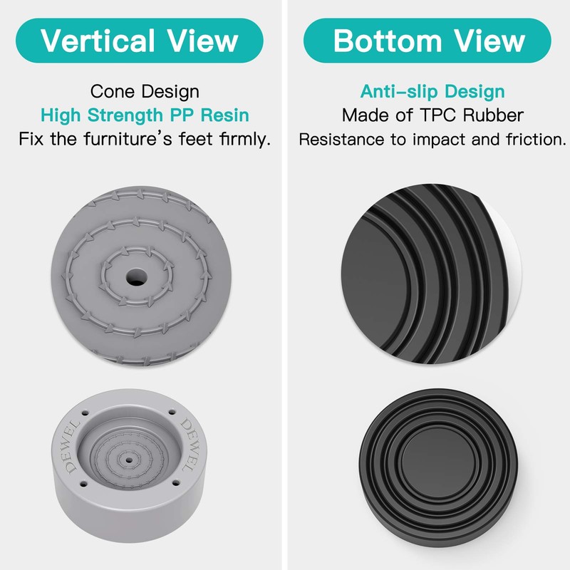 Anti Vibration Pads for Washing Machine,Noise Dampening Washing Machine Feet