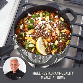 Zakarian by Dash Trupro Nonstick Stainless Steel 6pc Stacking Sauce Pan Set - Black