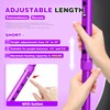 BigAlex Folding Walking Cane with LED Light,Pivoting Quad Base,Adjustable Walking