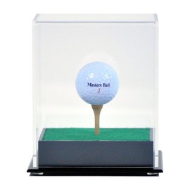 SAFTGARD SUPPLIES Deluxe Acrylic Golf Ball Display Case Holder with Tee