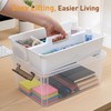 Citylife 17 QT Plastic Storage Bins Clear Storage Box with