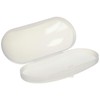 Tccase MP-9-15 Glasses Case, White, Hard, Clear, Large