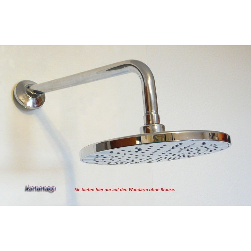 Wall Bracket Chrome-Plated Metal for Shower Head Length 20 cm