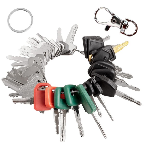 Unifizz 39PCS Heavy Equipment Keys Master Set, Construction Ignition Keys