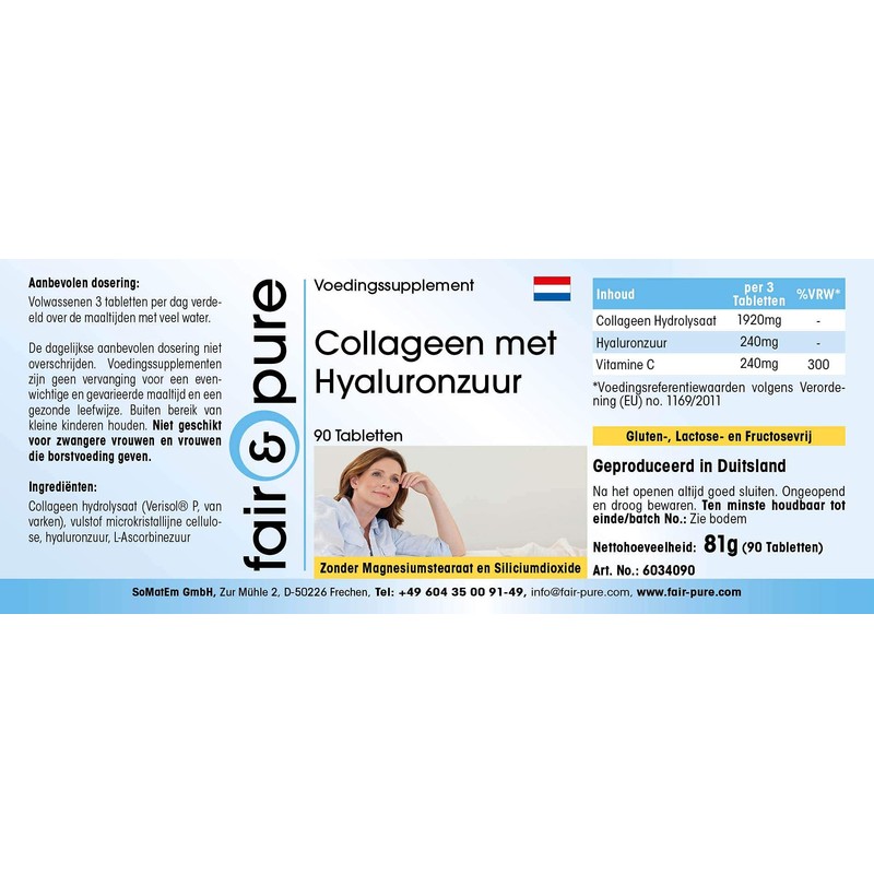 Fair & Pure® - Collagen Tabletten 640mg mit Hyaluronsäure 80mg