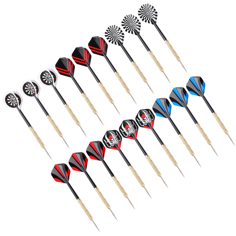 18 Pcs Professional Steel Tip Darts Flight Steel Tip Dart