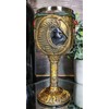 Ebros Ancient Egyptian Wine Goblet In Golden Hieroglyphic Design With
