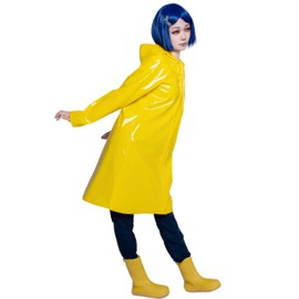 OSIAS Coraline Yellow Rain Coat Cosplay Costume (XL)