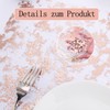 15 m Table Runner Rose Gold, Pink Paper Tablecloth Roll