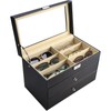 3 Layers 12 Slots Watch Boxes and Pieces Eyeglasses Sunglasses