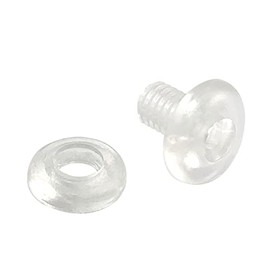 Plastic pressure eyelets, pressure rivets with hole, hole reinforcer, filling height selectable