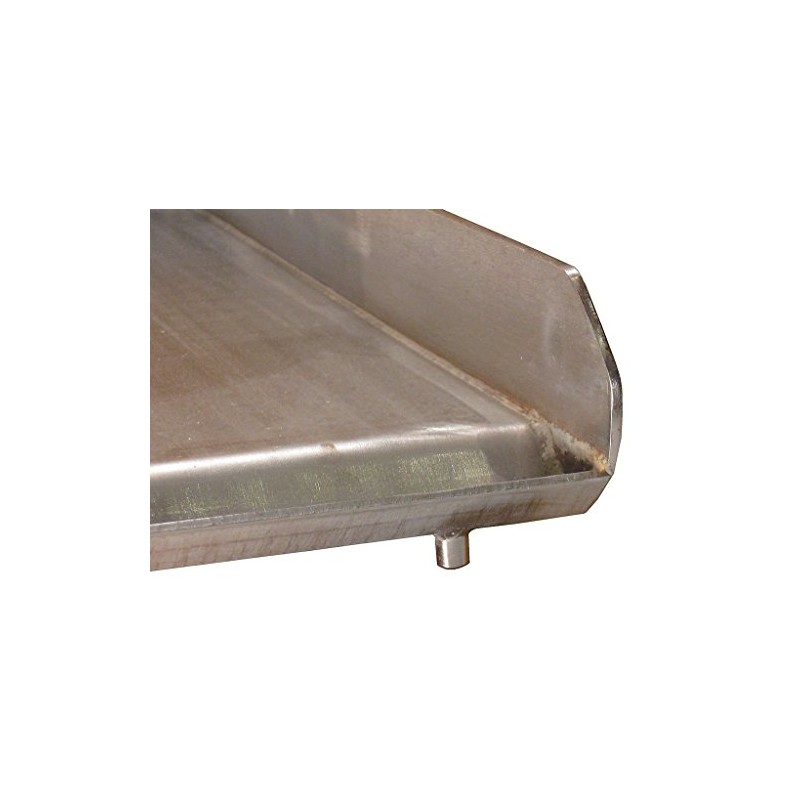 32" x 17" Stainless Steel Comal Flat Top BBQ Cooking