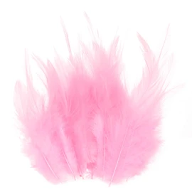 M METERXITY 300-Pack Saddle Hackle Rooster Feather, 3-6 Inch / 8-15cm Bulk Natural Fluffy Feathers for Crafting/Wedding/Dream Catcher/DIY Crafts Decorations [Pink]