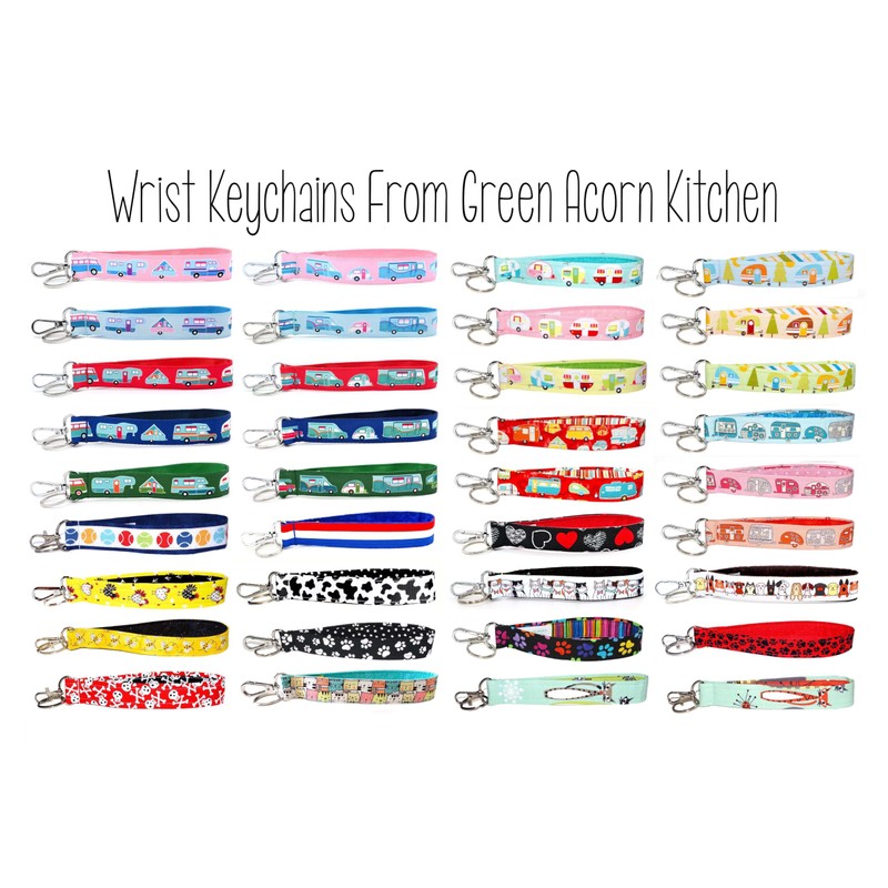 Cream Floral Key Fob - Loop - Cute Flower Key