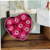 SAFIGLE 1Pc Heart Shaped Soap Flower Box Floral Scented Soap
