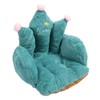 Office Chair Cushion Semi Enclosed Crown Shape Polyester Fiber Seat