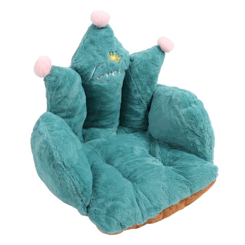Office Chair Cushion Semi Enclosed Crown Shape Polyester Fiber Seat
