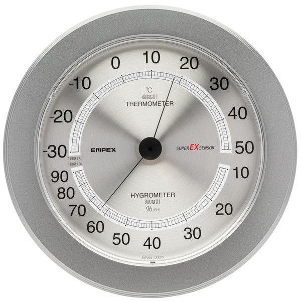 Empex EX-2737 Thermo-Hygrometer, Super EX Thermo-Hygrometer, Wall Mounted, Made in
