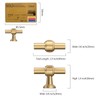Amerdeco 10 Pack Champagne Bronze Cabinet Knobs 1.46 Inch(37mm) Single