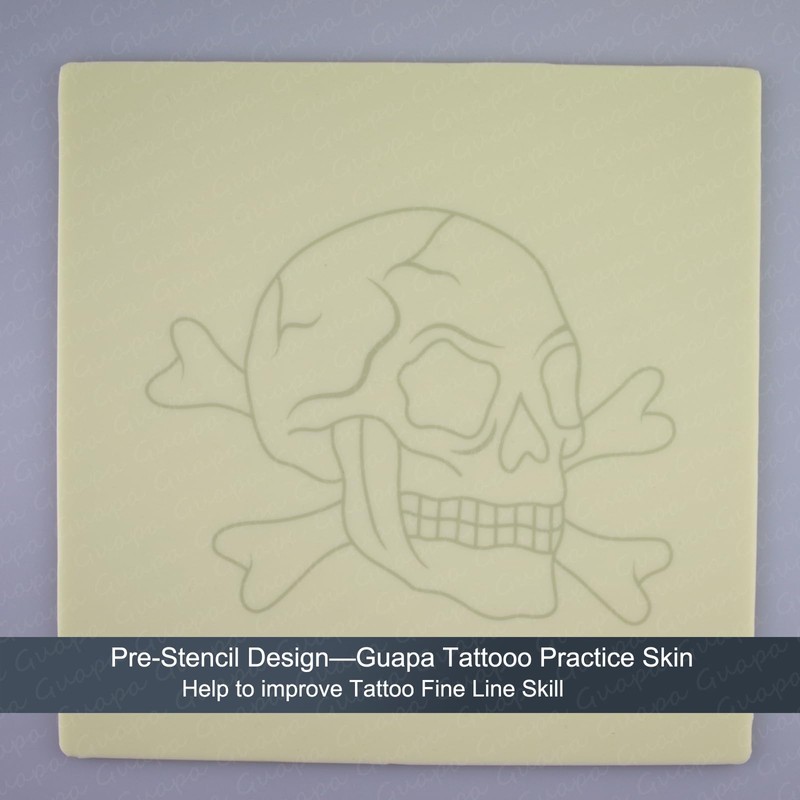 Rasmet 3 Pieces Premium 2.5 mm Synthetic Tattoo Skin Tattoo