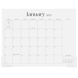 Cabbrix Simplified Desk Calendar 2025-2026, Aesthetic Desk Pad Calendar 15 x 12 Inch Runs From Jan 2025 to Jun 2026, Desk Blotter Calendar for Home Office and School
