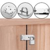 Lockable Latch Lock 2 Pieces Padlock Hasp Stainless Steel Door