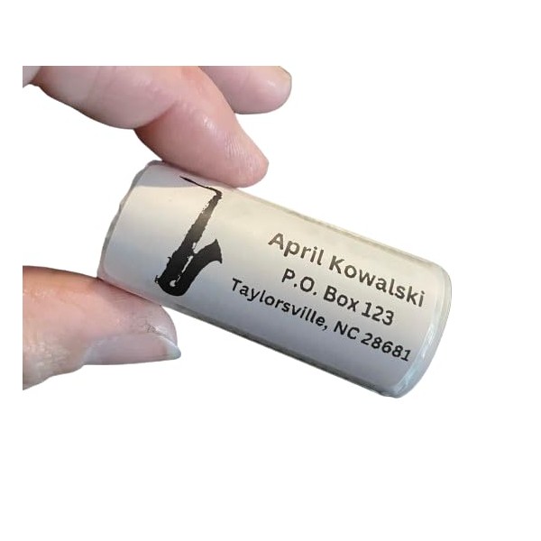 Custom Stickers, Saxophone Return Address Labels, Address Stickers, Several Designs,