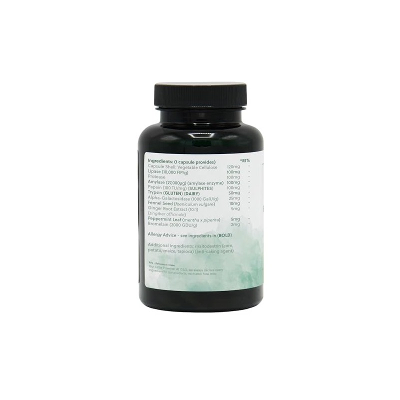 G&G Vitamins Digesta Zymes | Digestive Enzyme Supplement | Lipase,