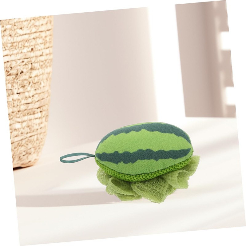 Esponja Exfoliante Corporal de Sandía 2 Piezas Poliéster Verde