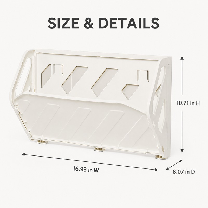 Wall Mounted Shoe Rack for Space Saving – Foldable Hidden