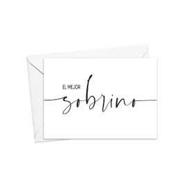 Pregnancy Announcement Card for Nephew, Spanish Pregnancy Reveal Card for Sobrino and New Primo From Aunt Uncle, Baby Reveal Card for New Big Cousin to Be BAL