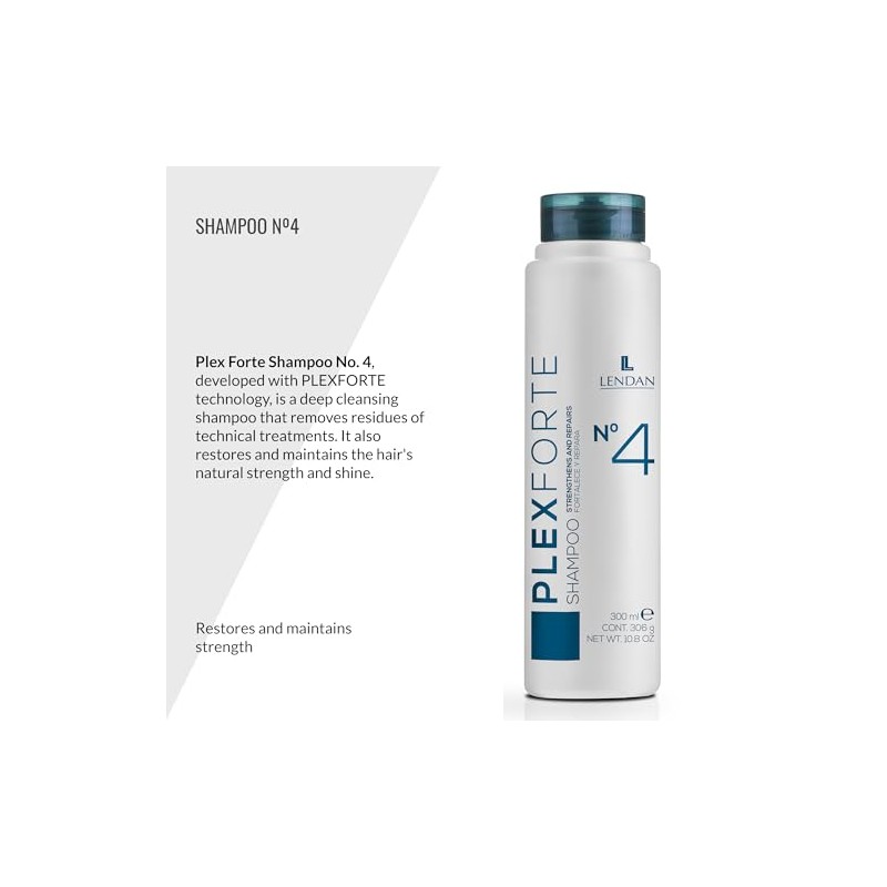 Lendan Plex Forte Champú No 4 Fortalece Y Repara -
