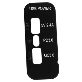 VOANZO 3 Ports 12V USB Outlet Type C Port PD QC 3.0 Fast Charging Socket Adapter For 12V/24V Car RV Marine Boat