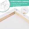 ESRICH Stretched Canvas for Painting, 10 Pack 8x8 Canvas for