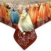 Fall Square Tablecloth 60x60 Inch, Washable Thanksgiving Autumn Pumpkin Fall