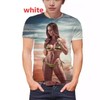 a733 Unisex 3D Printed Beach T-Shirt Bikini Cover-up - Creative Model Design Short XL/JY1428 10ea