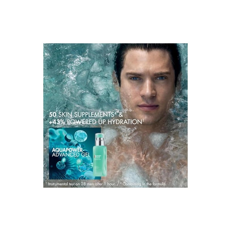 Biotherm Aquapower Advanced Gel, Men's Gel Face Moisturizer That