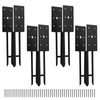 Demimy Post Anchor Brackets, 4x4 U-Shape Ground Spike, Heavy Duty