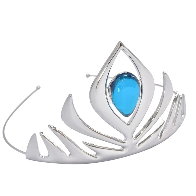 Kuzhi Princess Queen Elsa Coronation Crown (Silver)